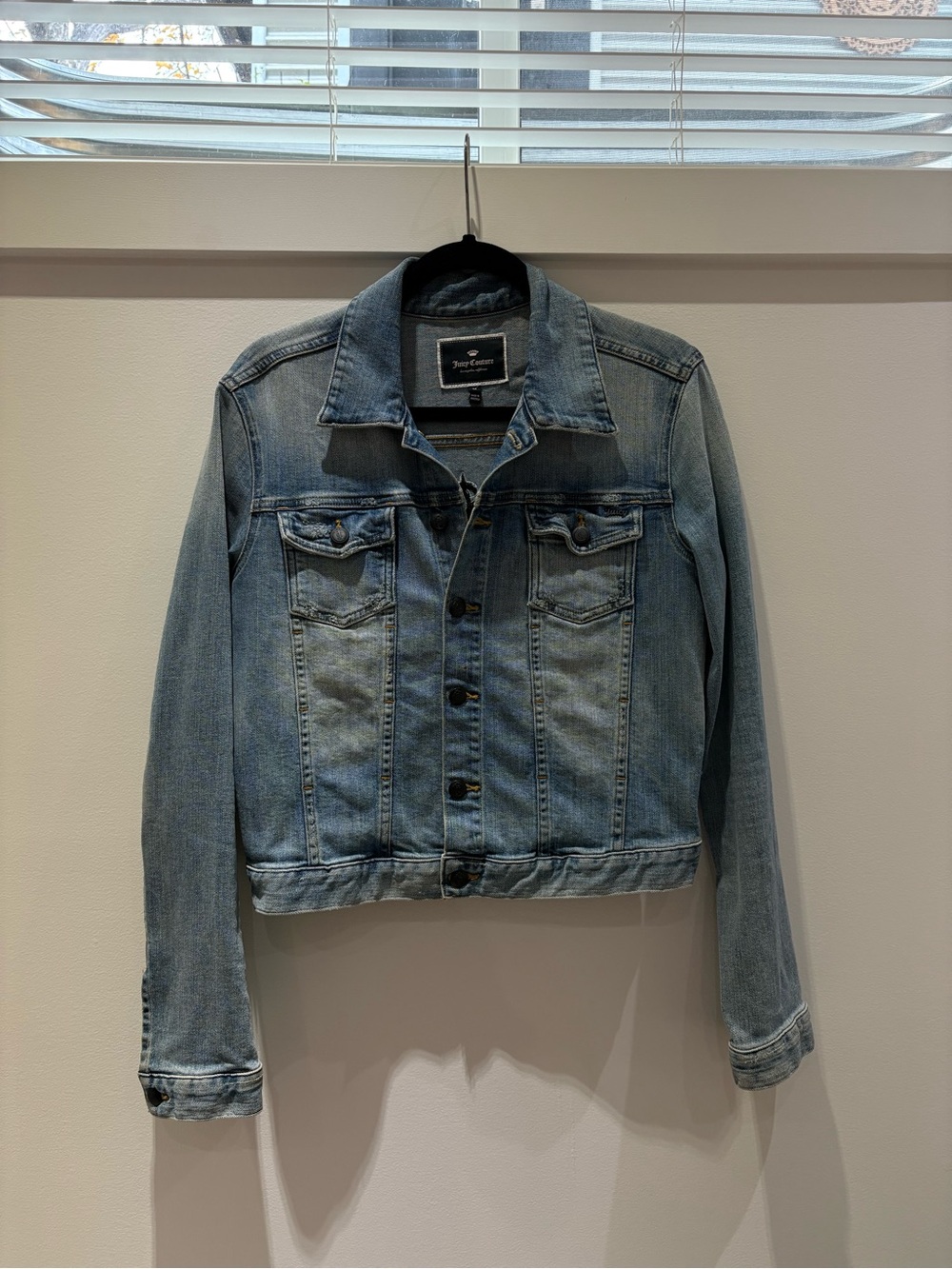 Juicy Couture Y2K Embroidered Denim Jacket – Women’s Medium